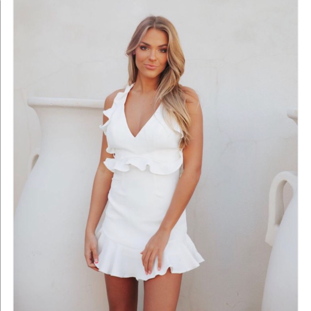 NWT south boutique white dress, medium